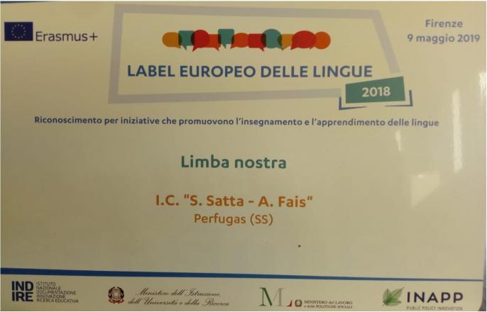 Label europeo lingue 2018